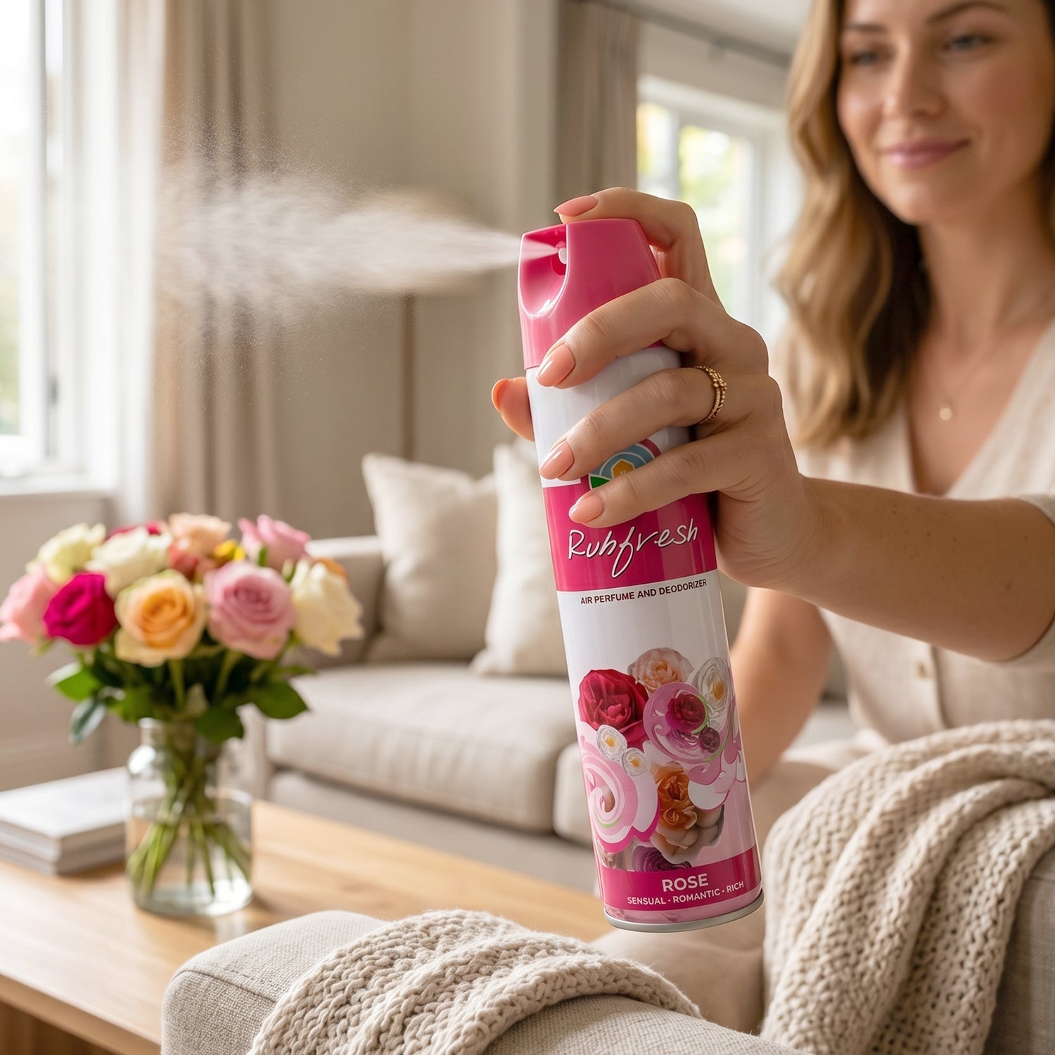 Rubfresh 220 ML Rose Room Freshener