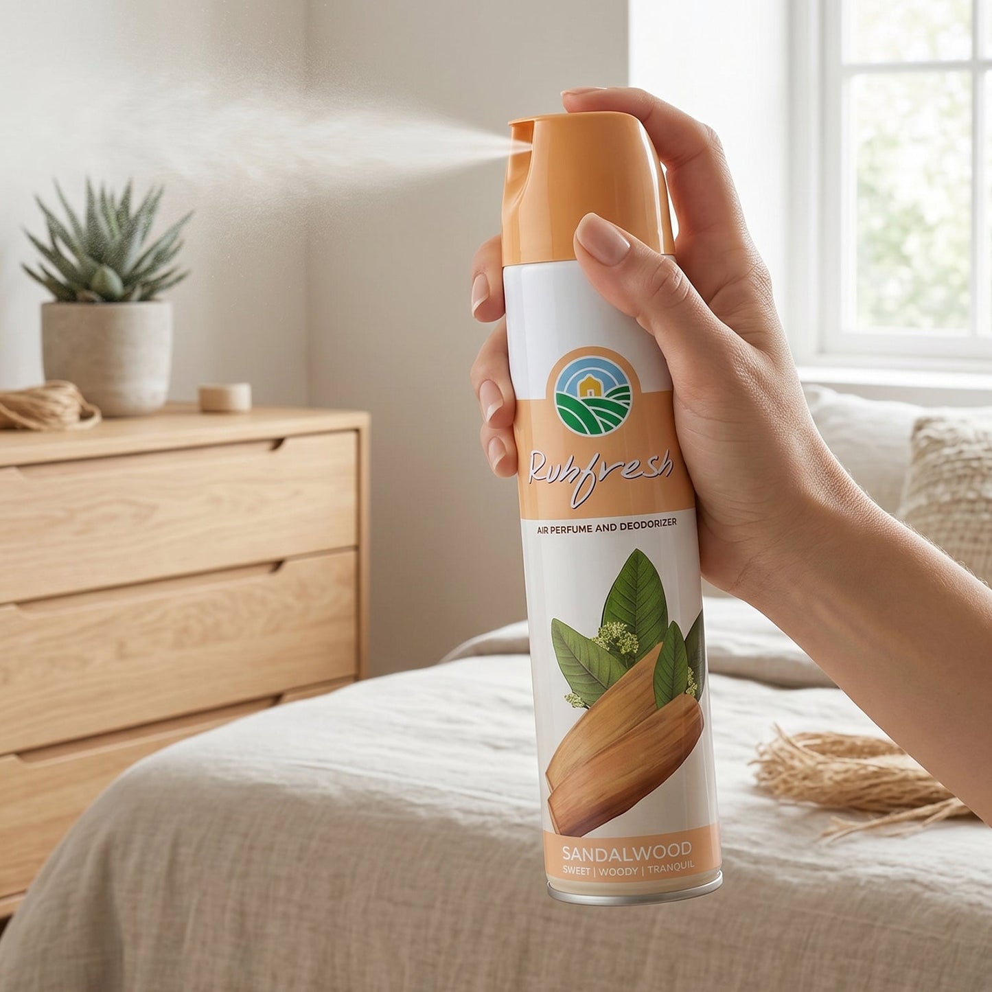 Sandalwood Air Freshener Spray (1 Pc, 220 ML)