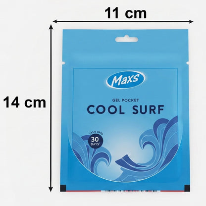 Maxs Cool Surf Gel Air Freshener Pocket Long Lasting 10 Gm