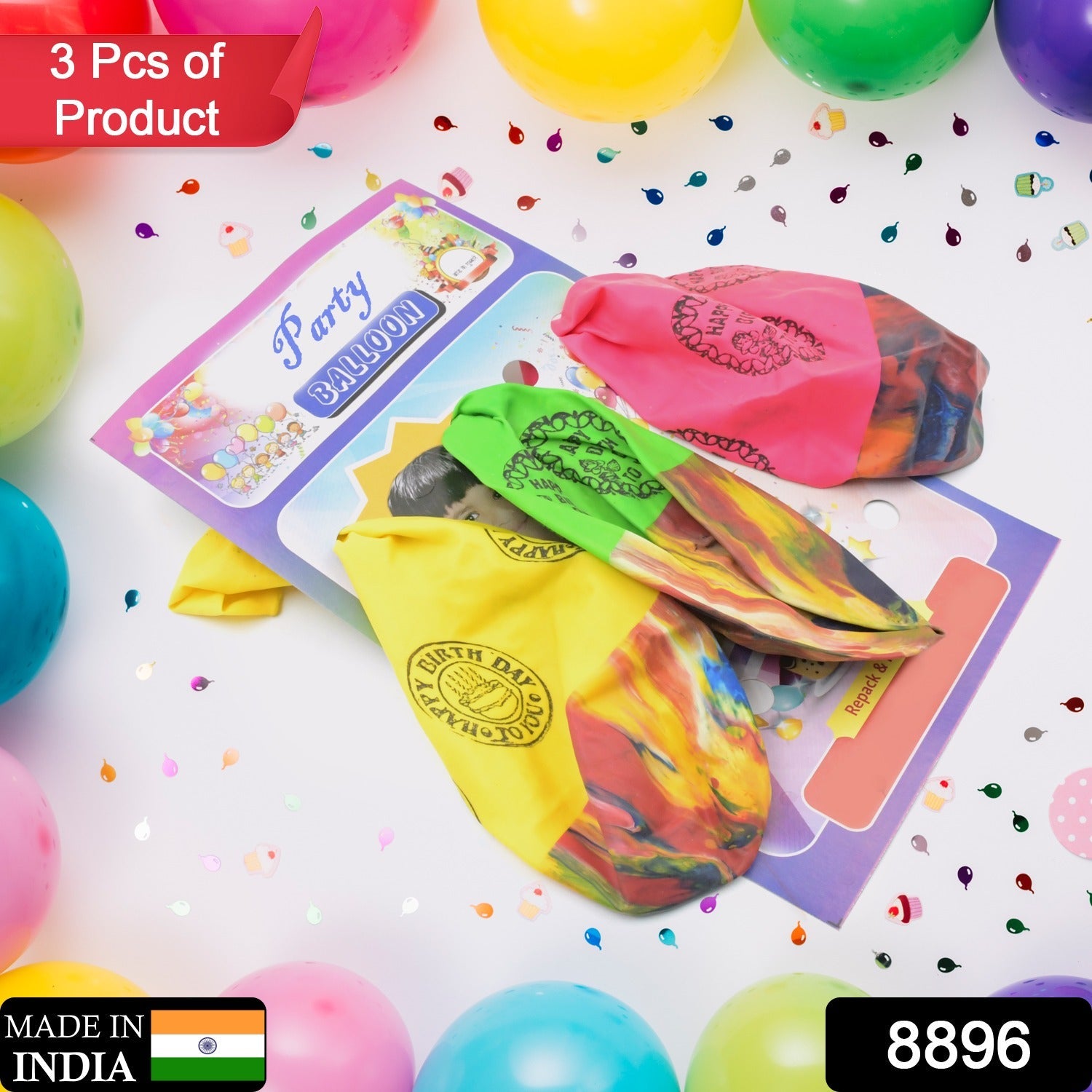 Festive color balloons