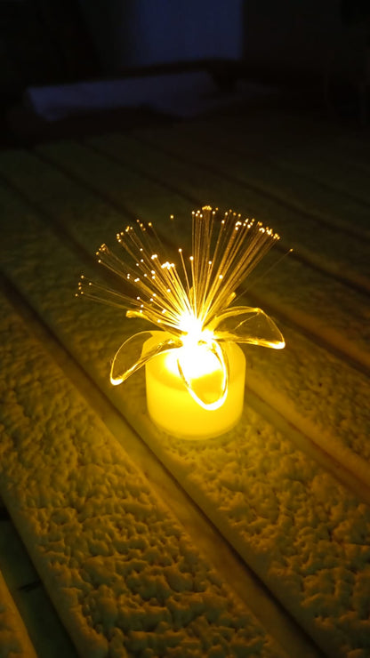Pack of 12 Mini Fiber Optic LED Table Centerpieces for Diwali
