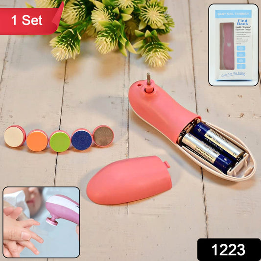 Electric Baby Nail Trimmer with Grinding Heads for Newborn Infant and Toddler