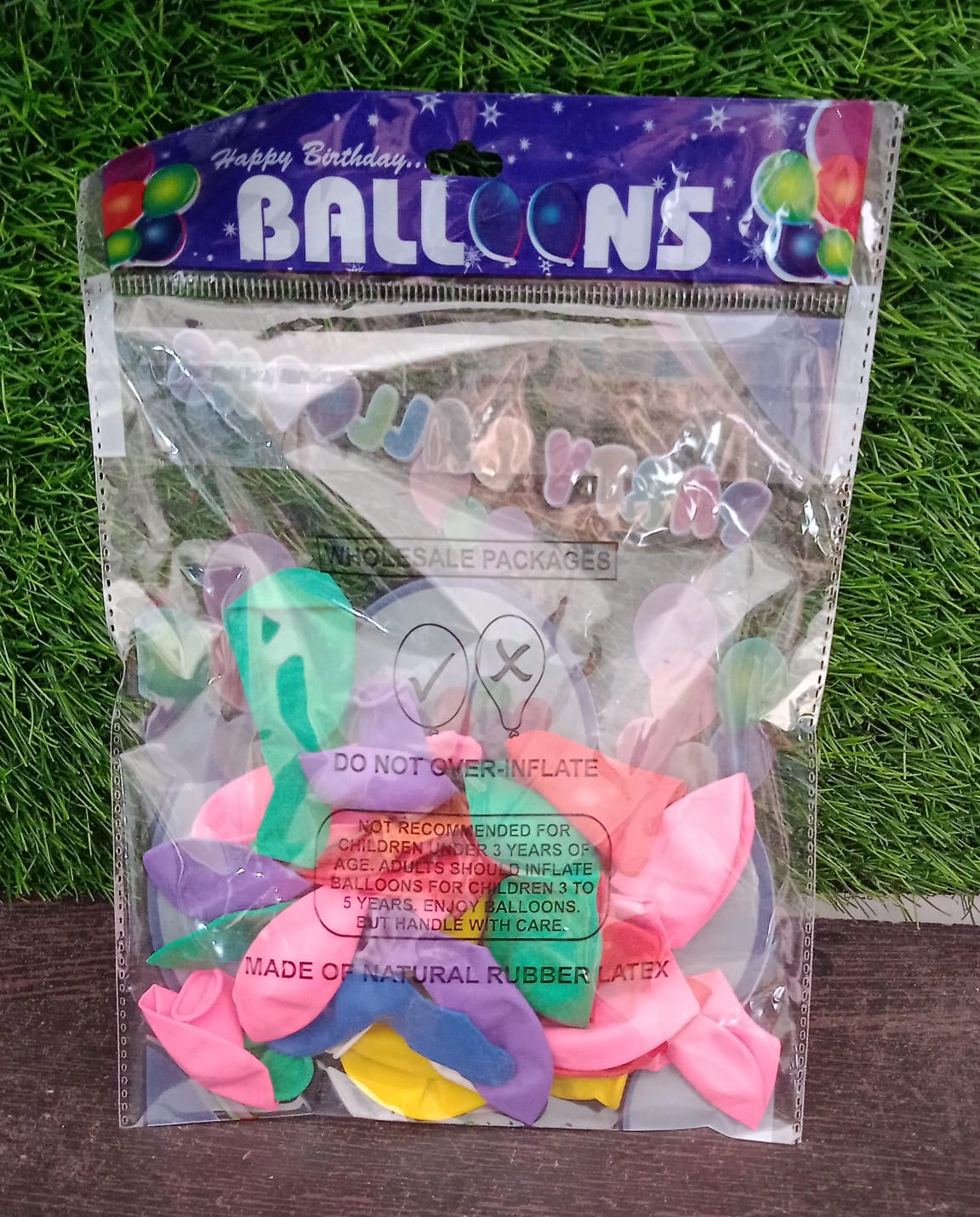 Vibrant festive balloons