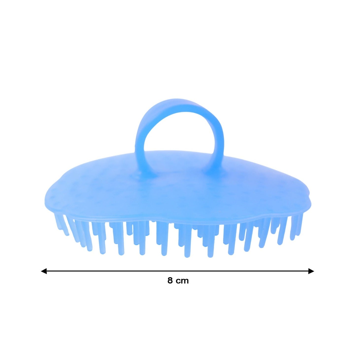 Ergonomic grip scalp scrubber tool