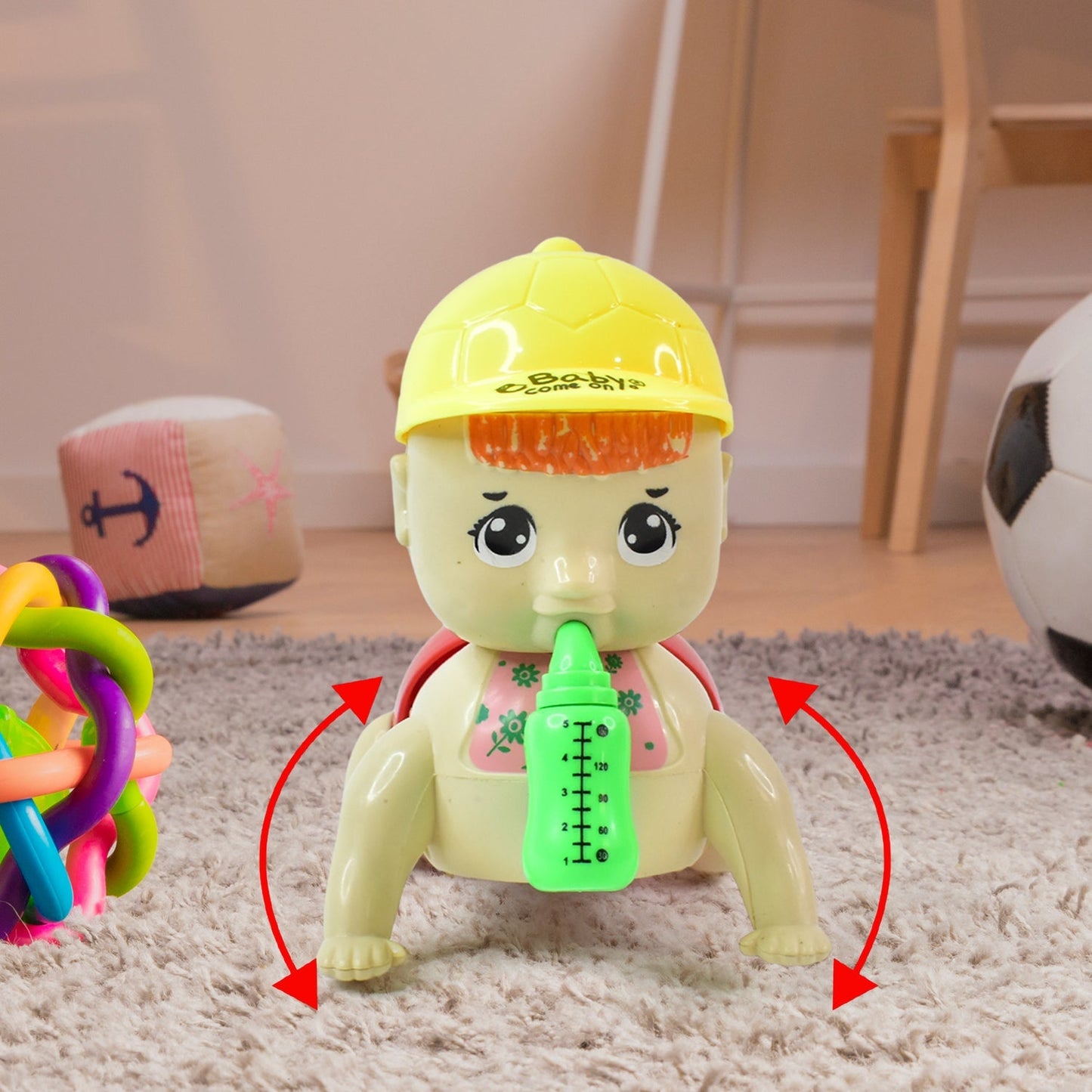 Musical Baby Crawling Doll