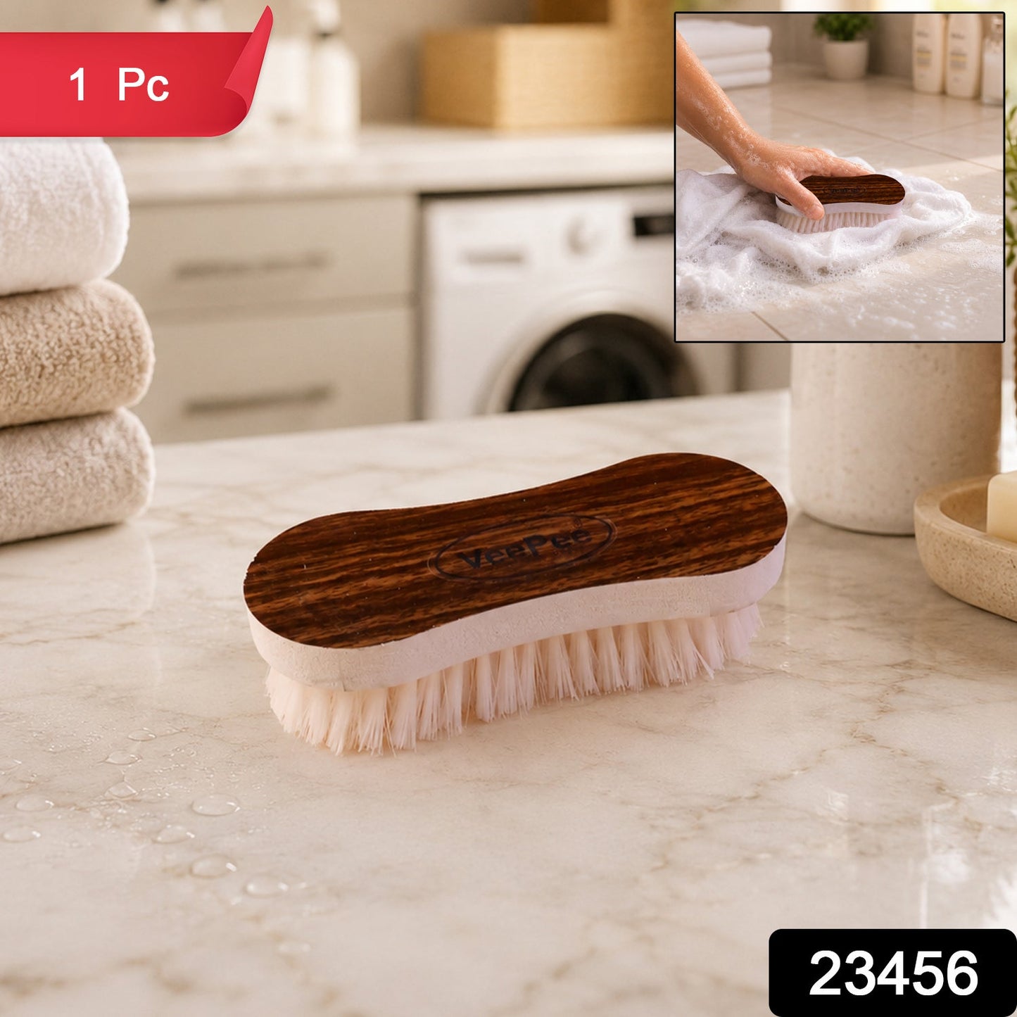 VeePee Curved Laundry Brush SKU 23456