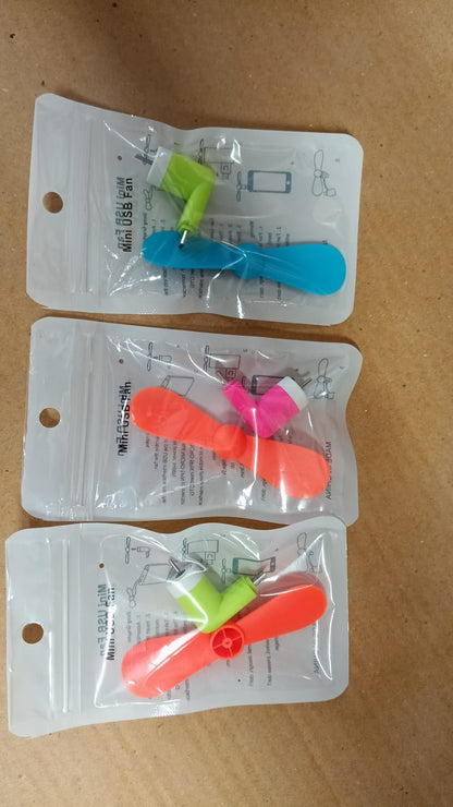 Mini USB Fan – Instant Cooling Handy Fan for Anytime Use (Micro Port)