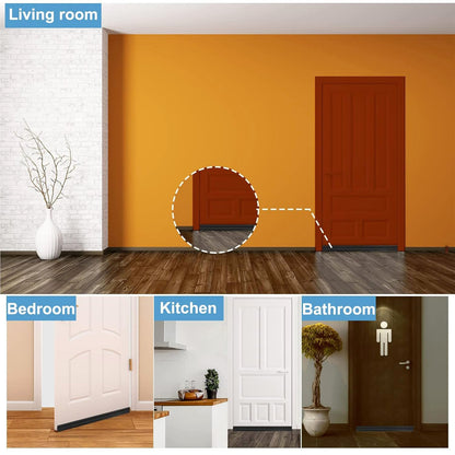  1 Meter Self-Adhesive Silicone Door Bottom Seal Strip - specs detail shot