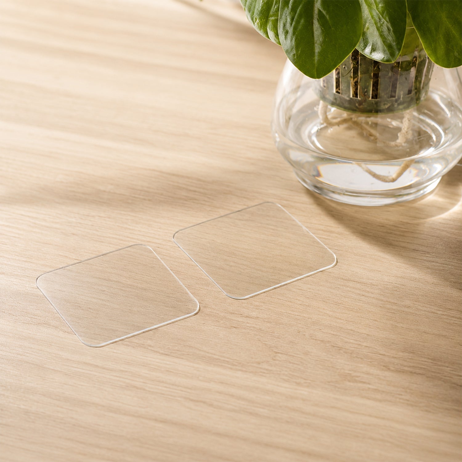 Double Side Sticker Lifestyle on Wooden Table