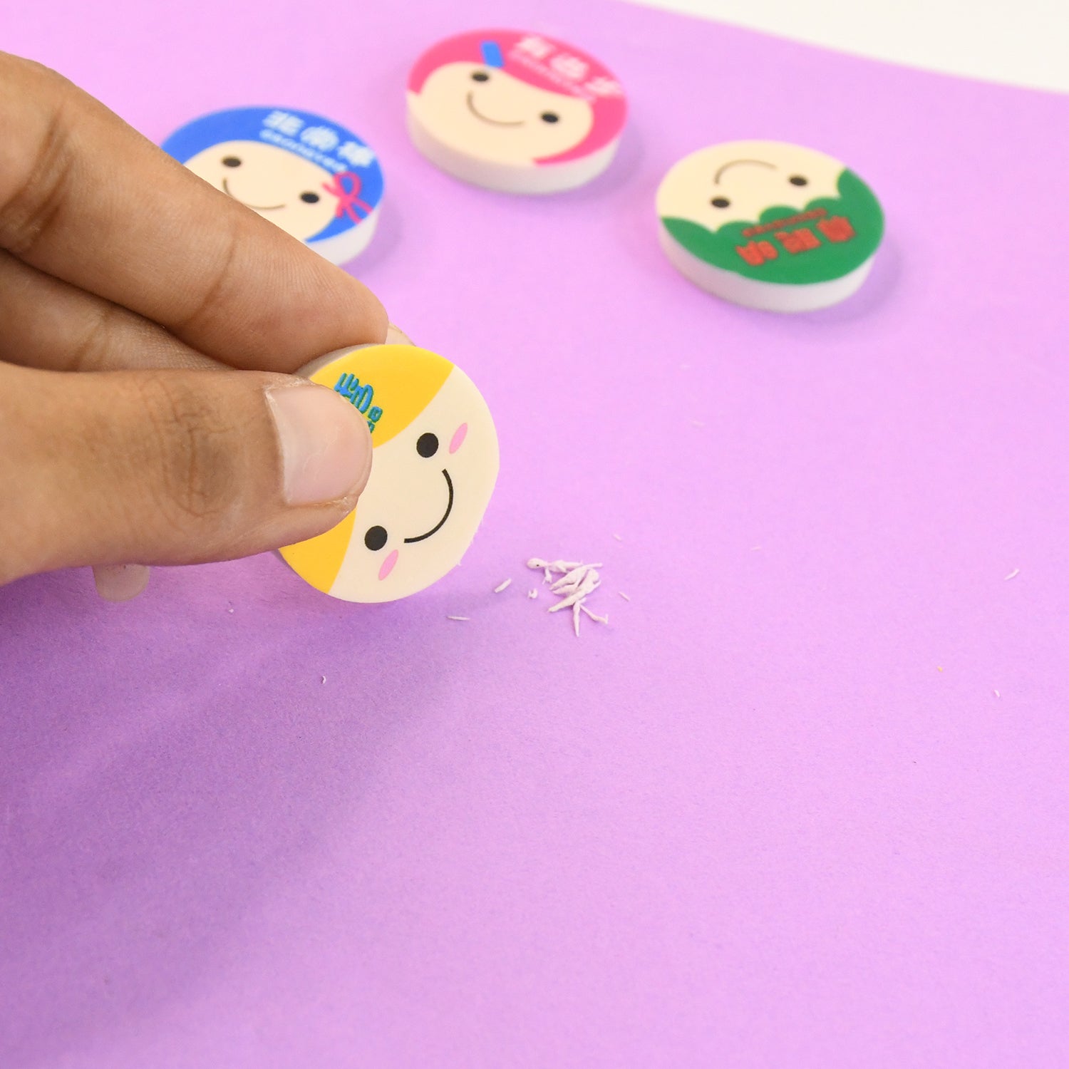  Round Eraser Pack