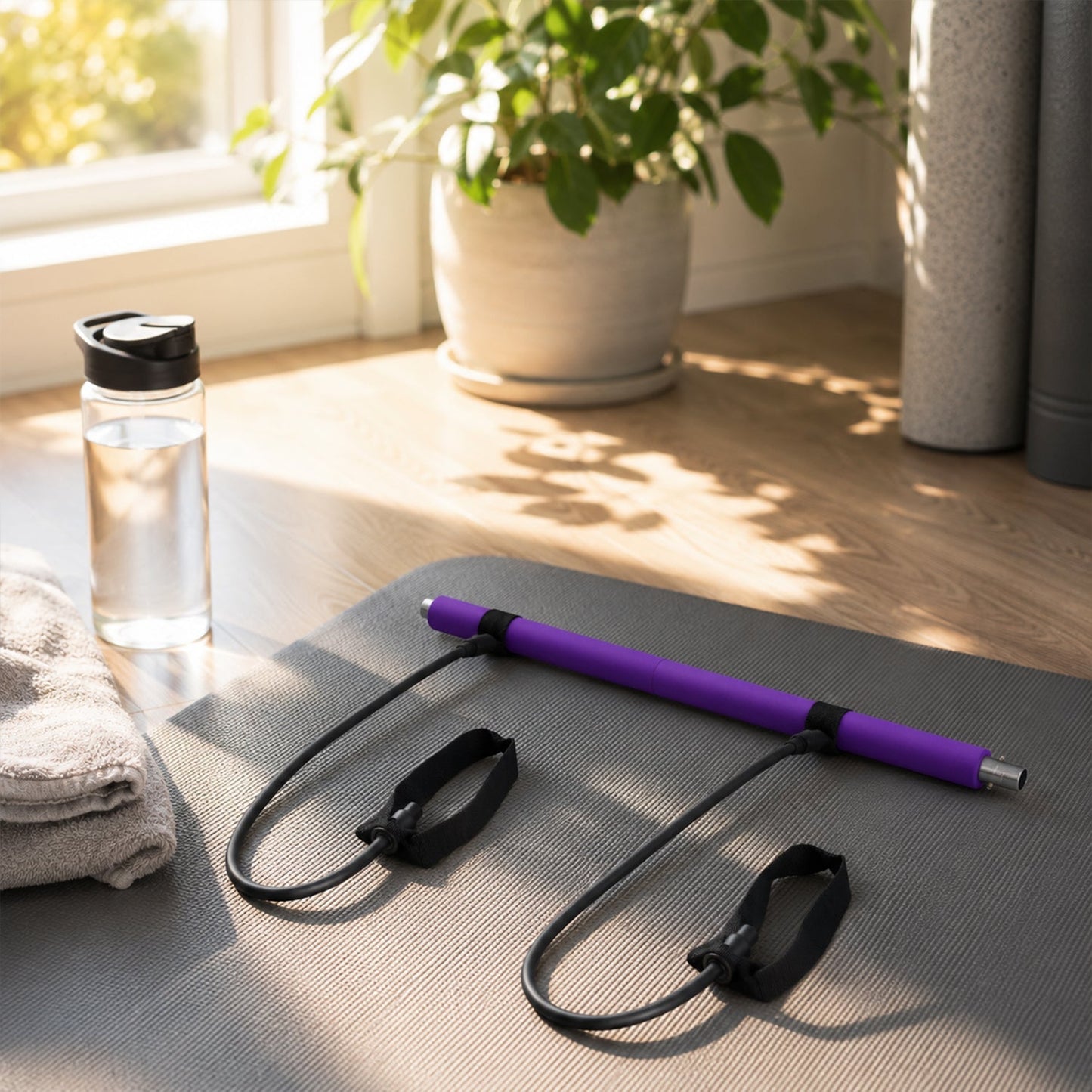 2-Piece Detachable Exercise Bar Set