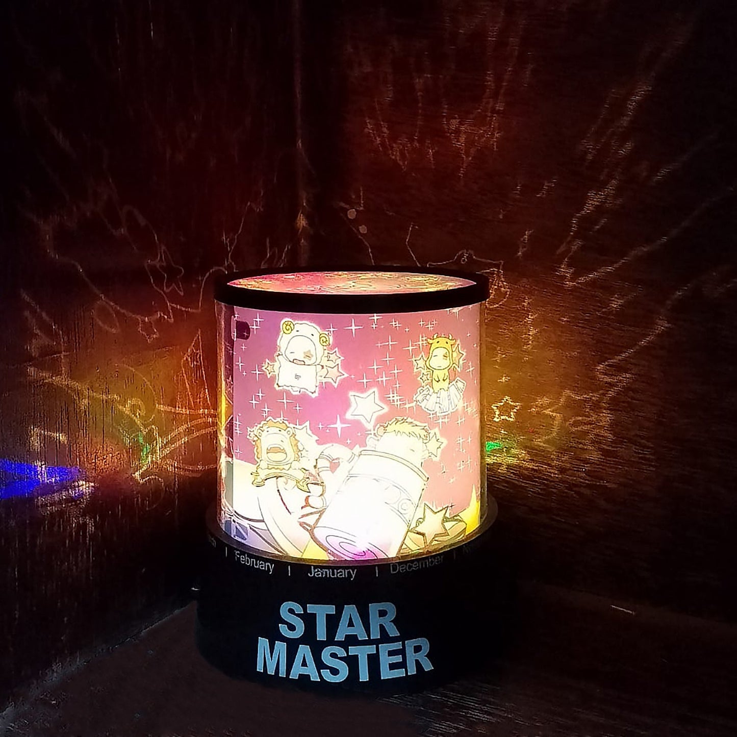 LED Projector Night Light with Rotating Music Ideal for Kids Home Decor