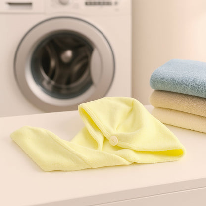  Quick Turban Hair-Drying Absorbent Microfiber Towel - comparison shot