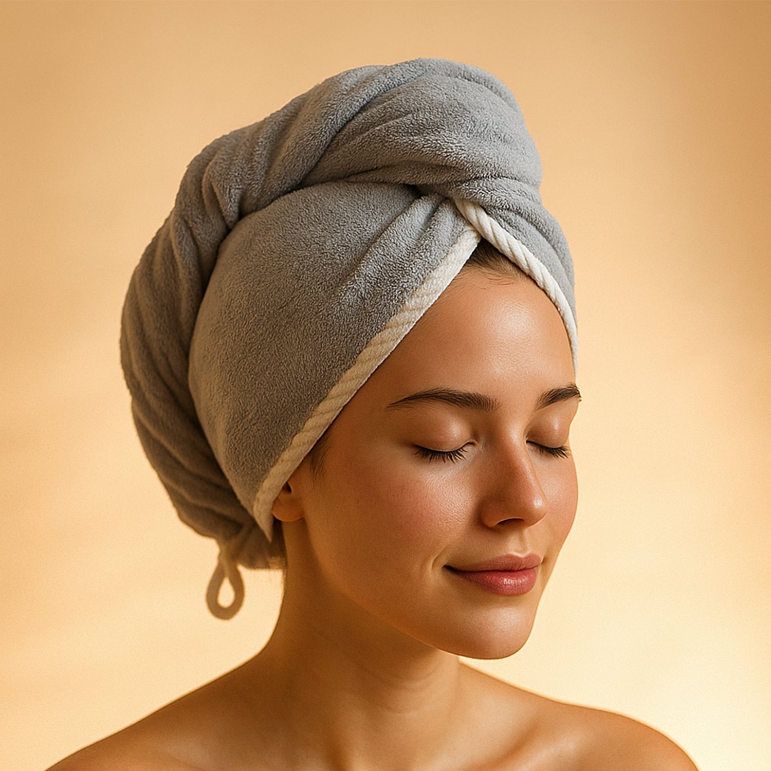  Hair Drying Magic Hair Cap Towel - angle