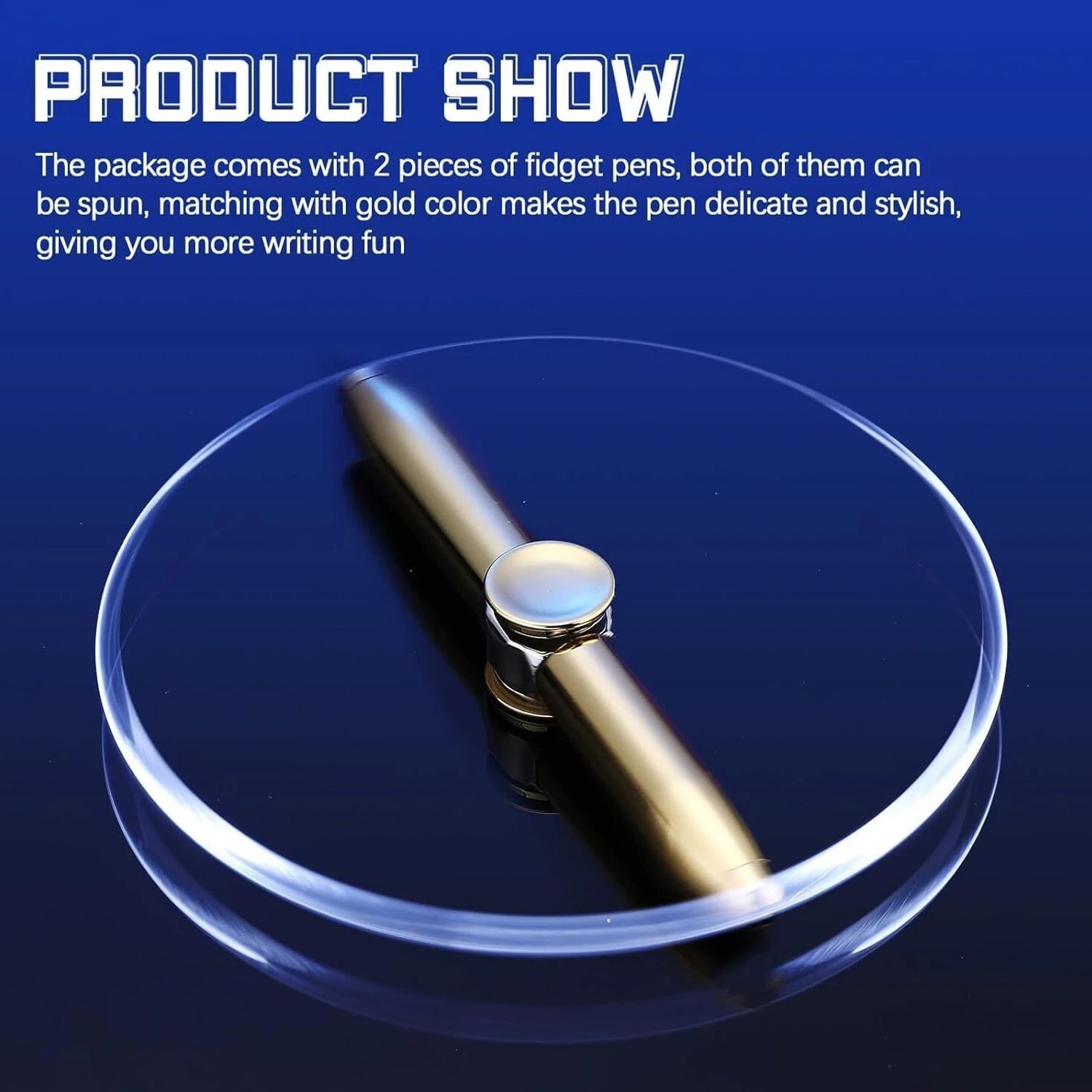 spinning stylus pen with light