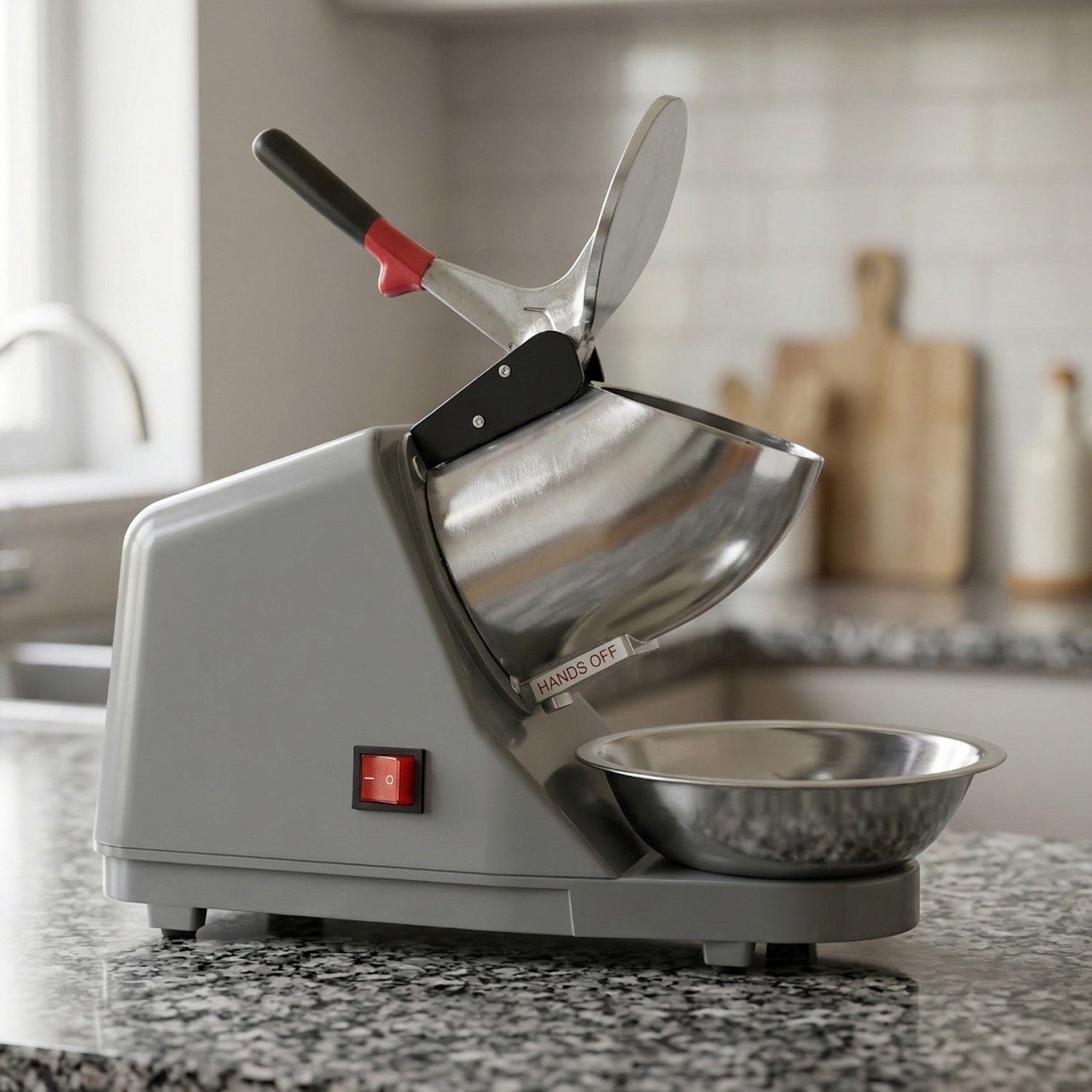 stainless bowl ice crusher