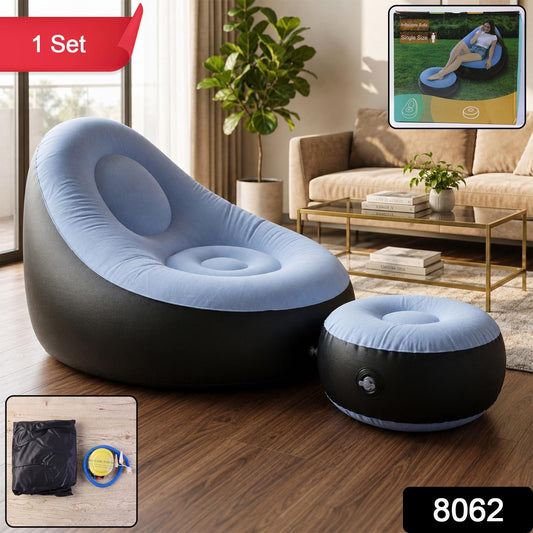 Blow-Up Lazy Sofa and Footrest