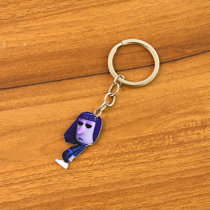 Mini Cartoon Character Keychain (1 Pc)