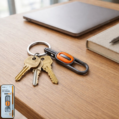 Premium Metal Carabiner Key Holder Keychain with Key Ring (1 Pc)