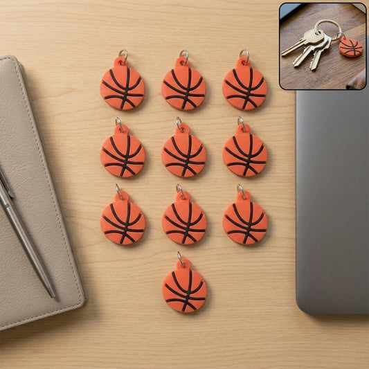 Basketball design key ring set