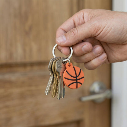 sports keychain basketball design