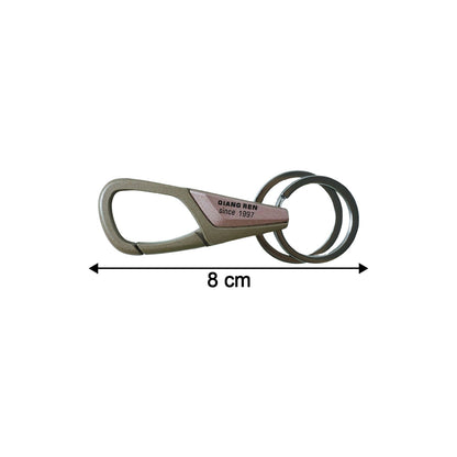 Premium Heavy Duty Metal Key Holder with Locking Carabiner Clip (1 Pc)