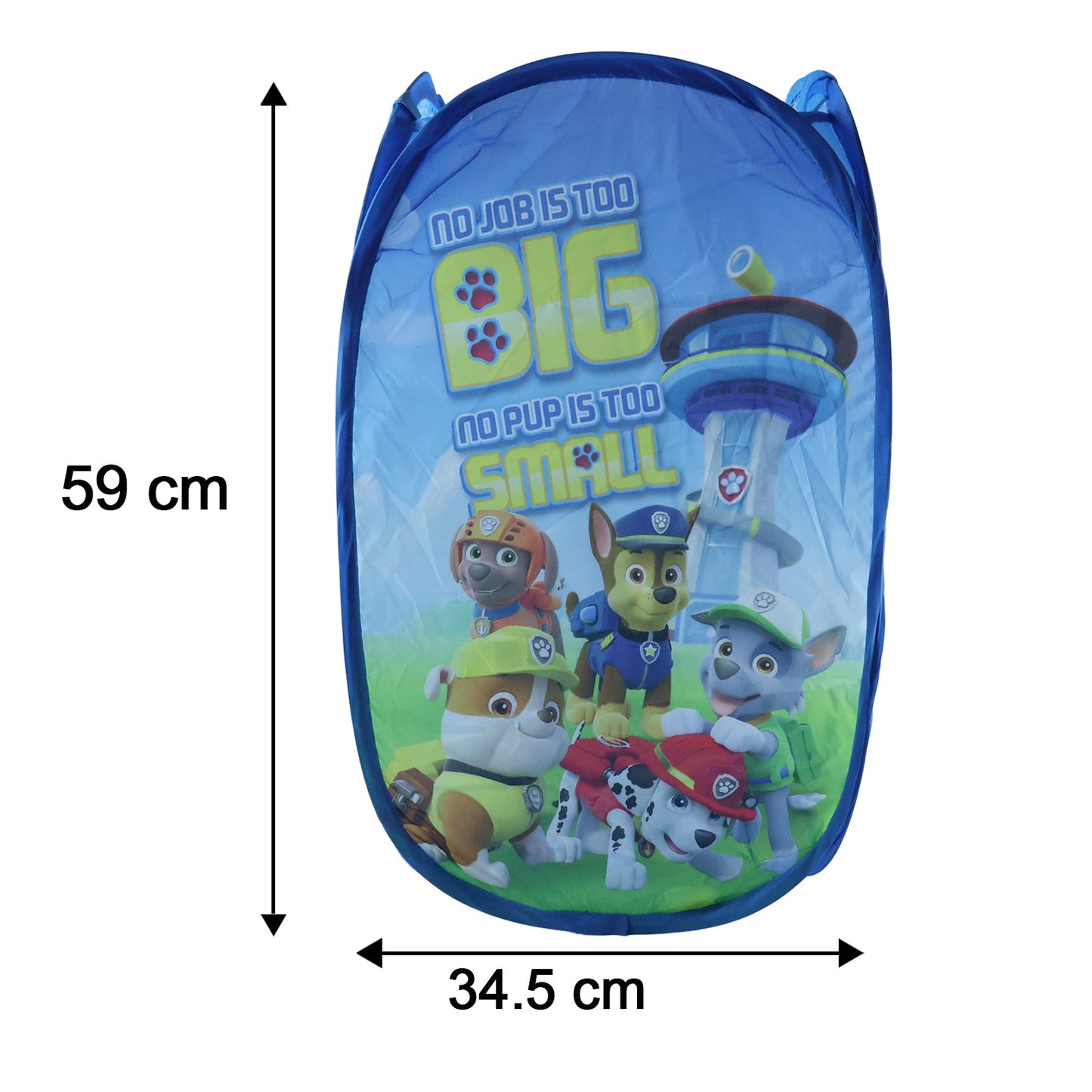 kids laundry basket blue design