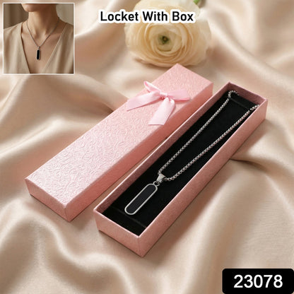 premium jewelry locket necklace box