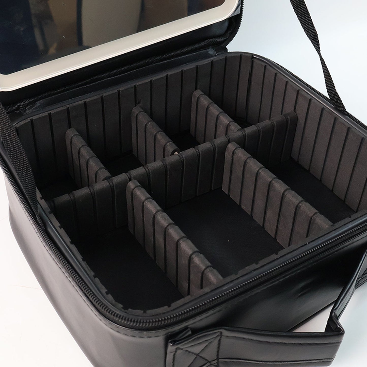 Black LED cosmetic organizer box side view India
