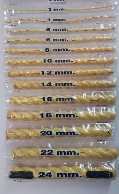 Multicoloured  PP Rope,100m+