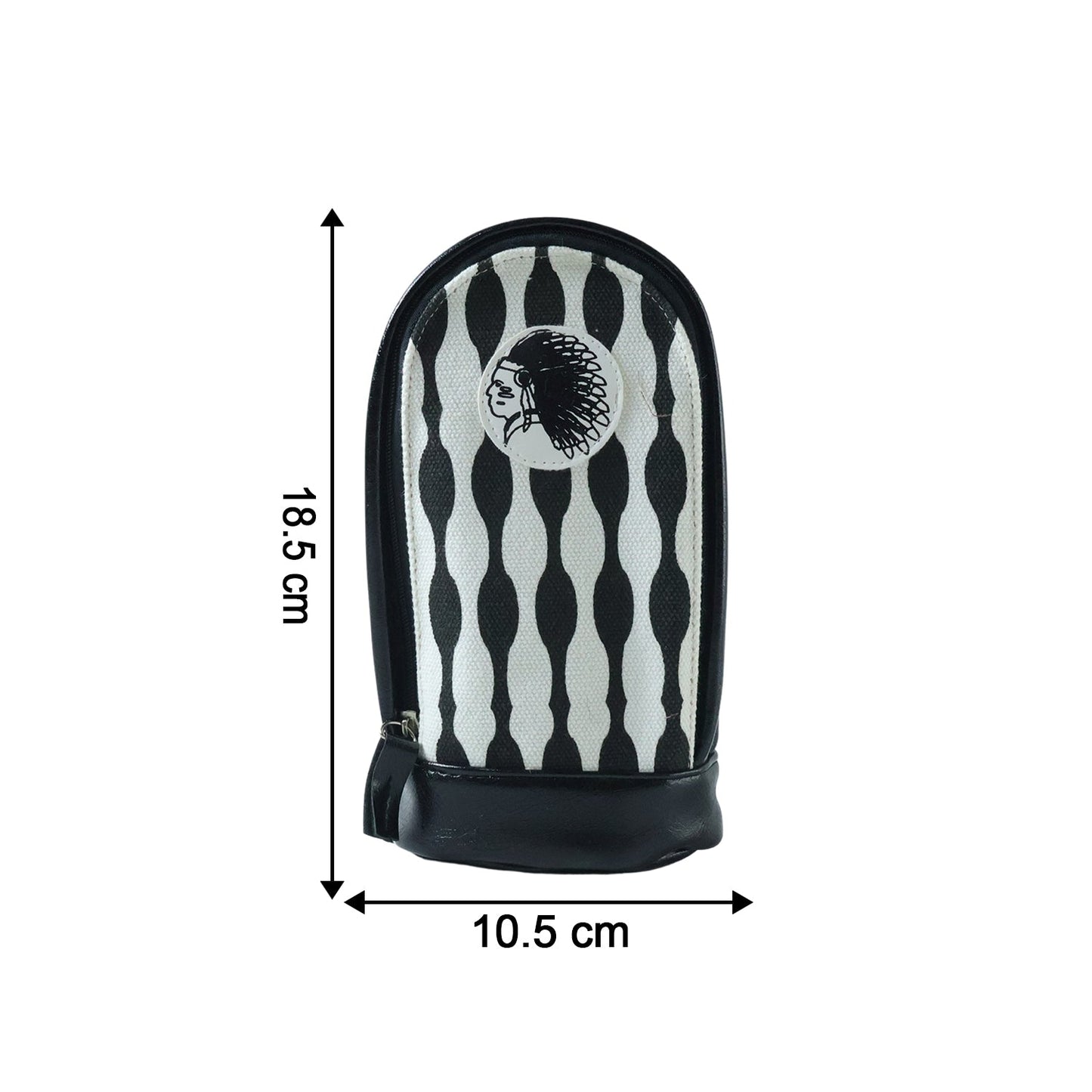 Stylish Hard Base Zipper Pencil Pouch (1 Pc)