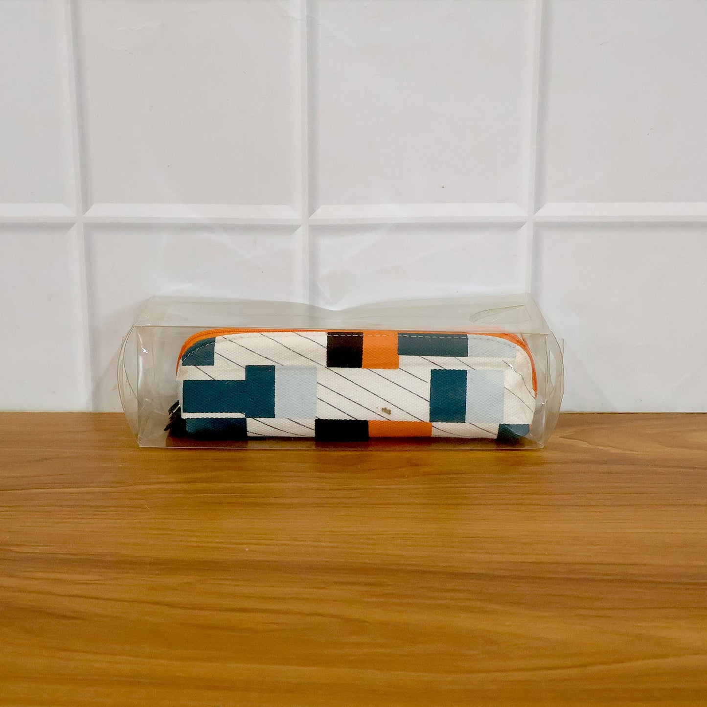 Designer Fabric Zipper Pencil Pouch (1 Pc)