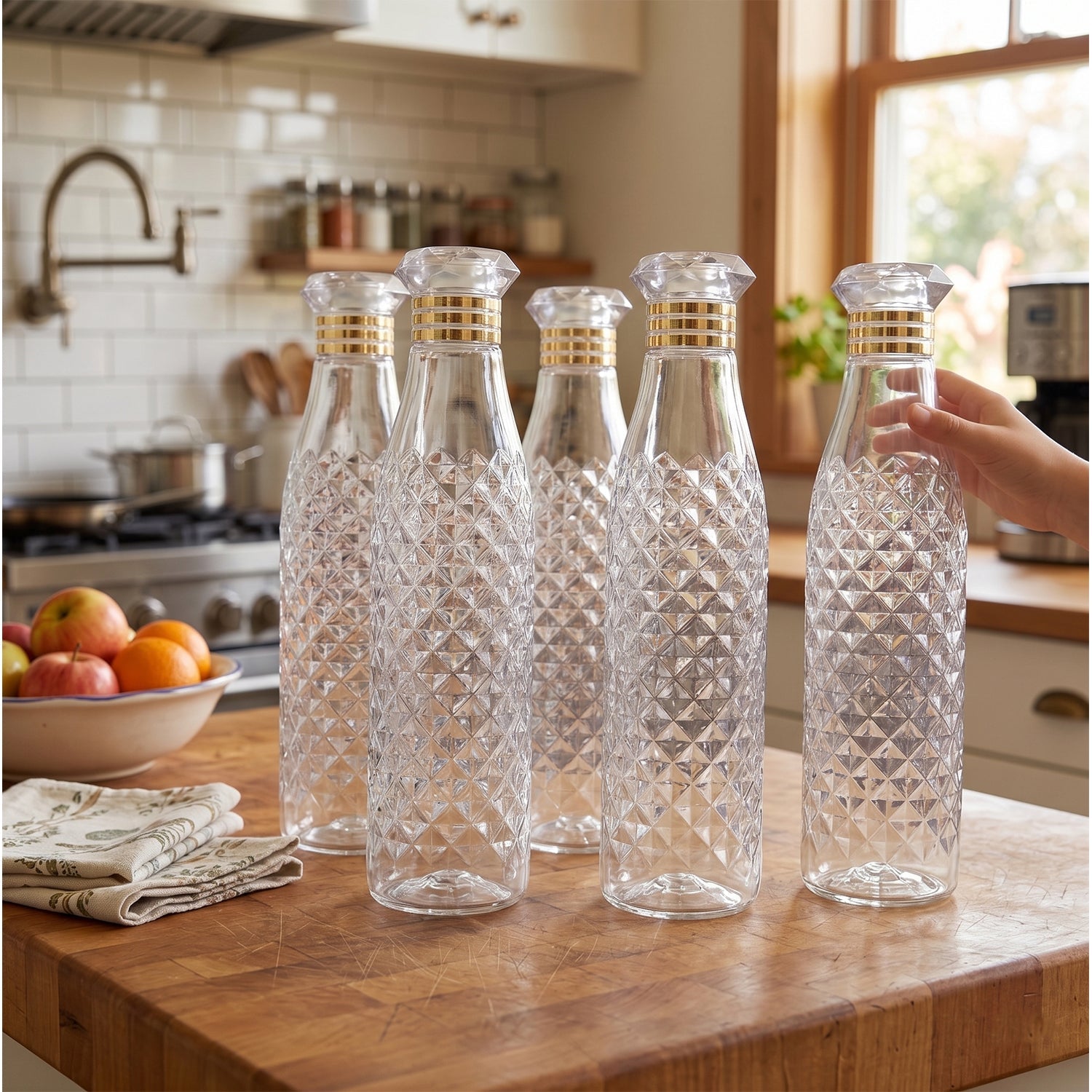 large capacity water bottles set for daily use