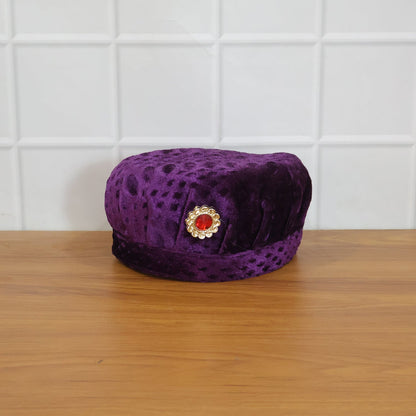 Premium Traditional Style Soft Velvet Cap (1 Pc)
