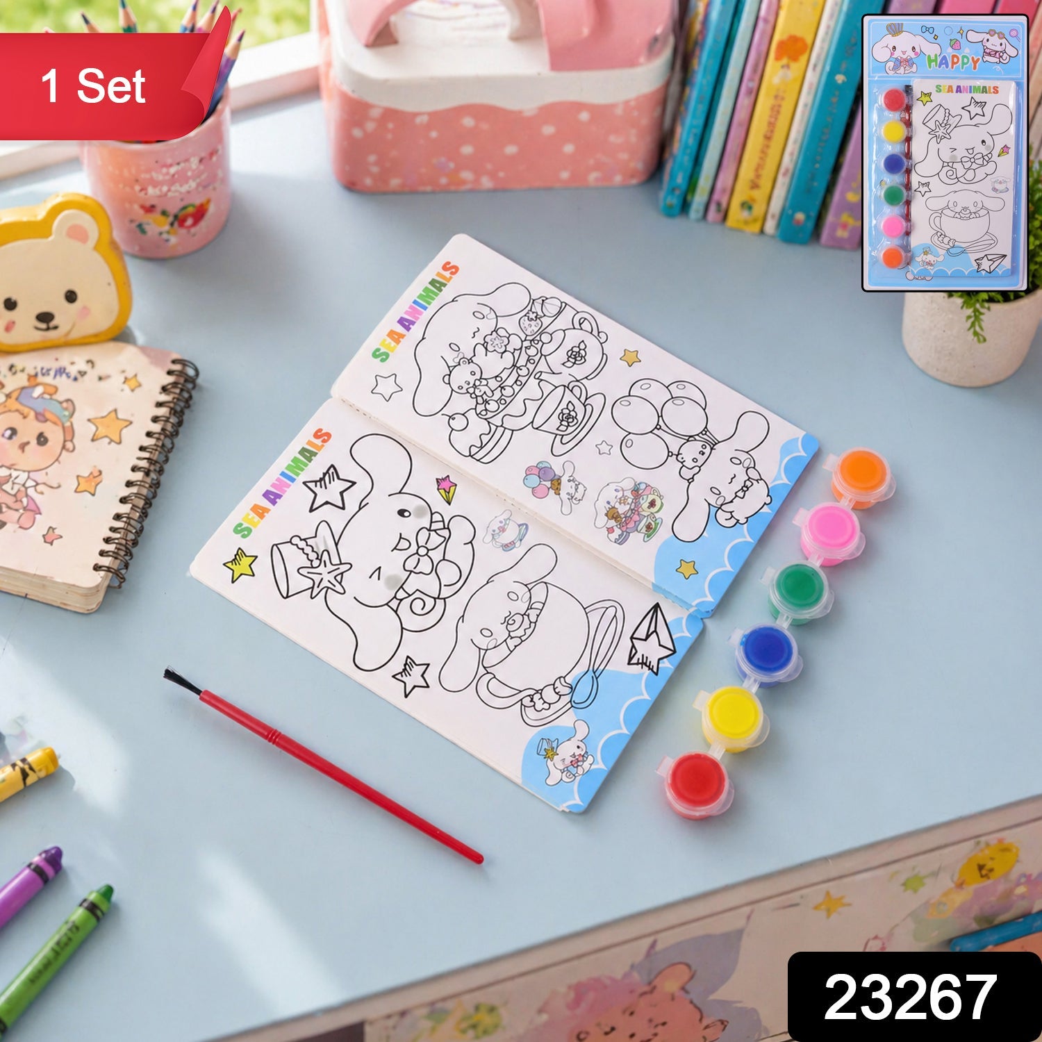 cartoon sketch book combo set