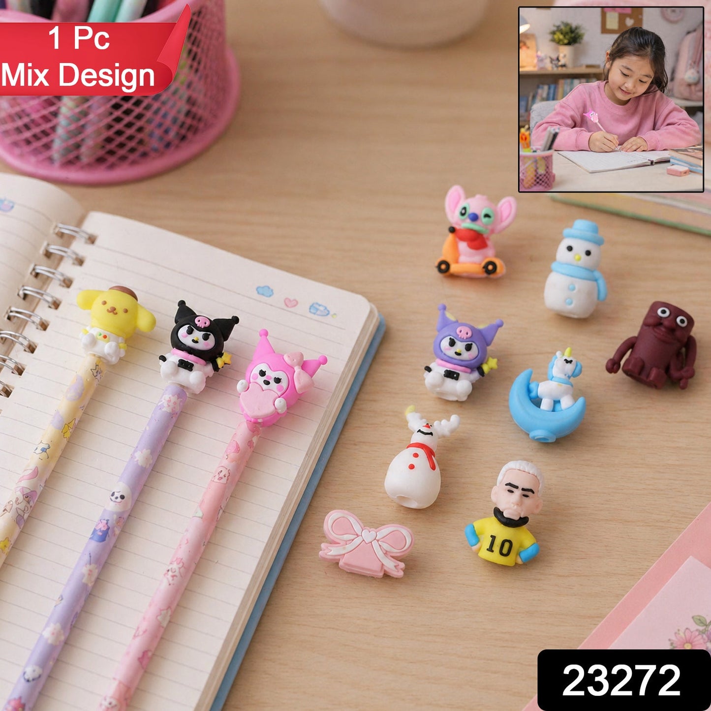 cute pencil topper kids