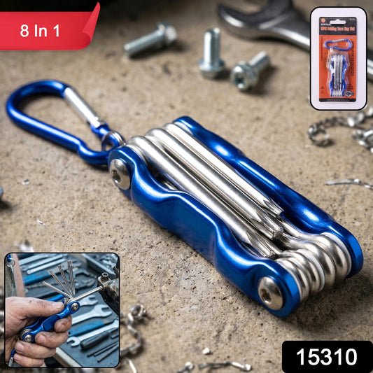 8 In 1 Multifunctional Cycling Bike Repair Tool Portable Foldable Multi Tool Kit