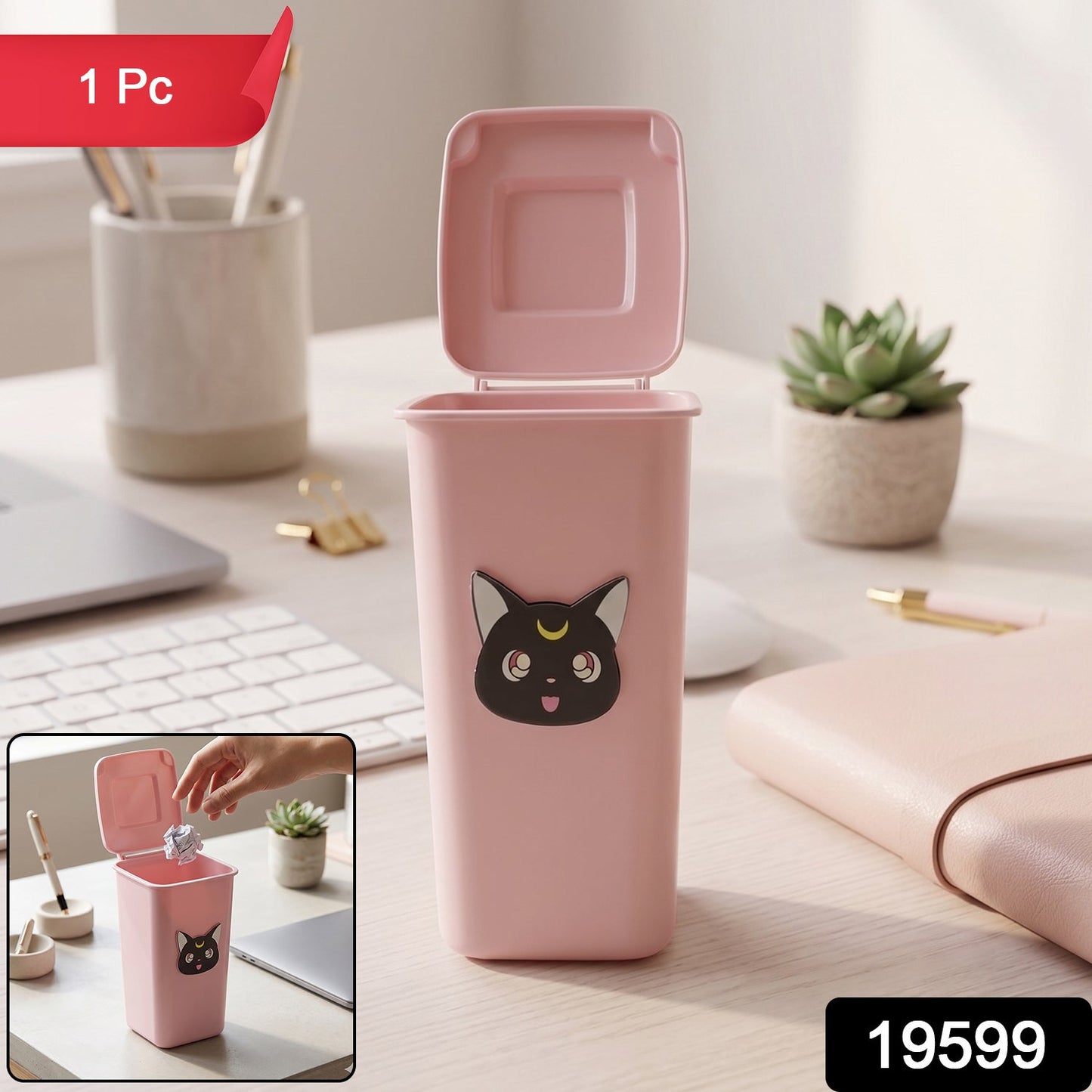 trash can shape desk organizer