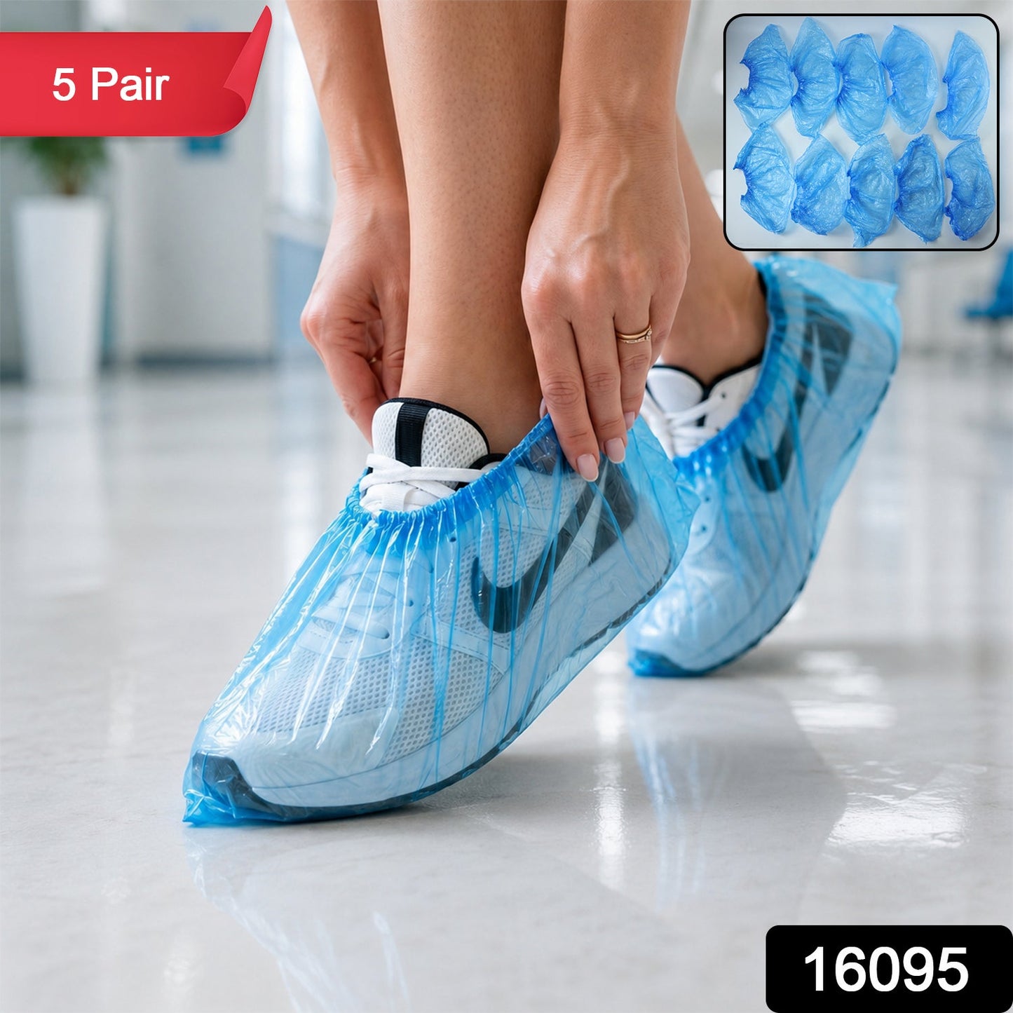 Blue Disposable Shoe Cover