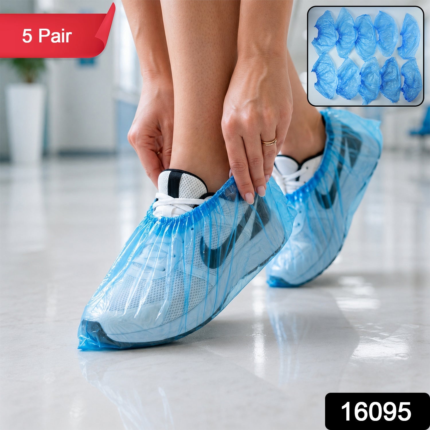 Blue Disposable Shoe Cover