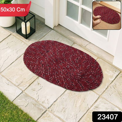 Textured Red Door Mat