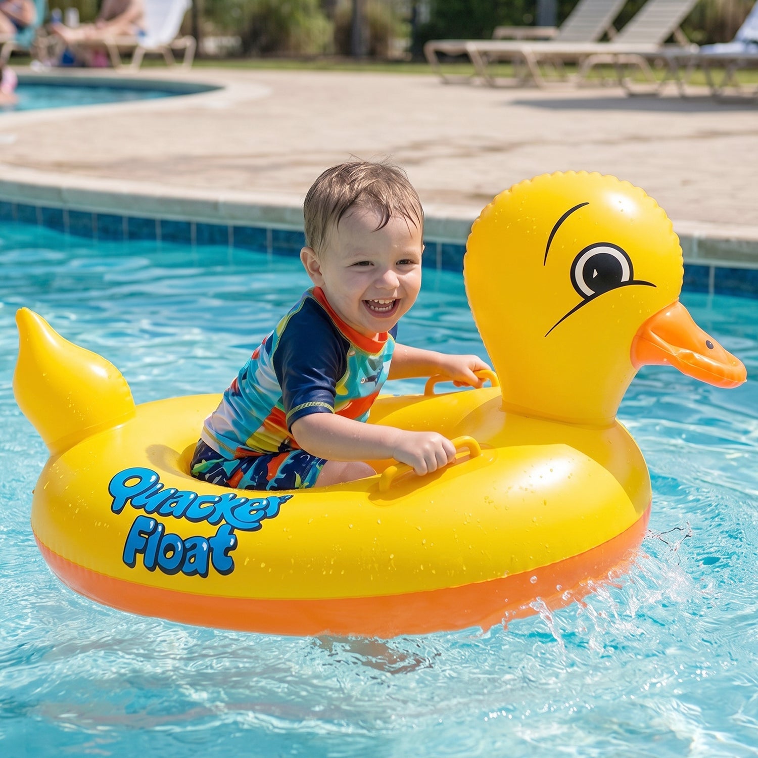 cartoon animal swim tube