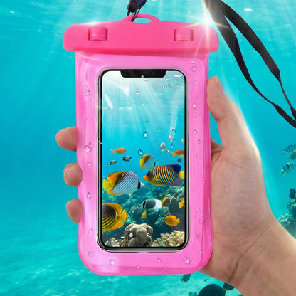 Pink waterproof case angle shot