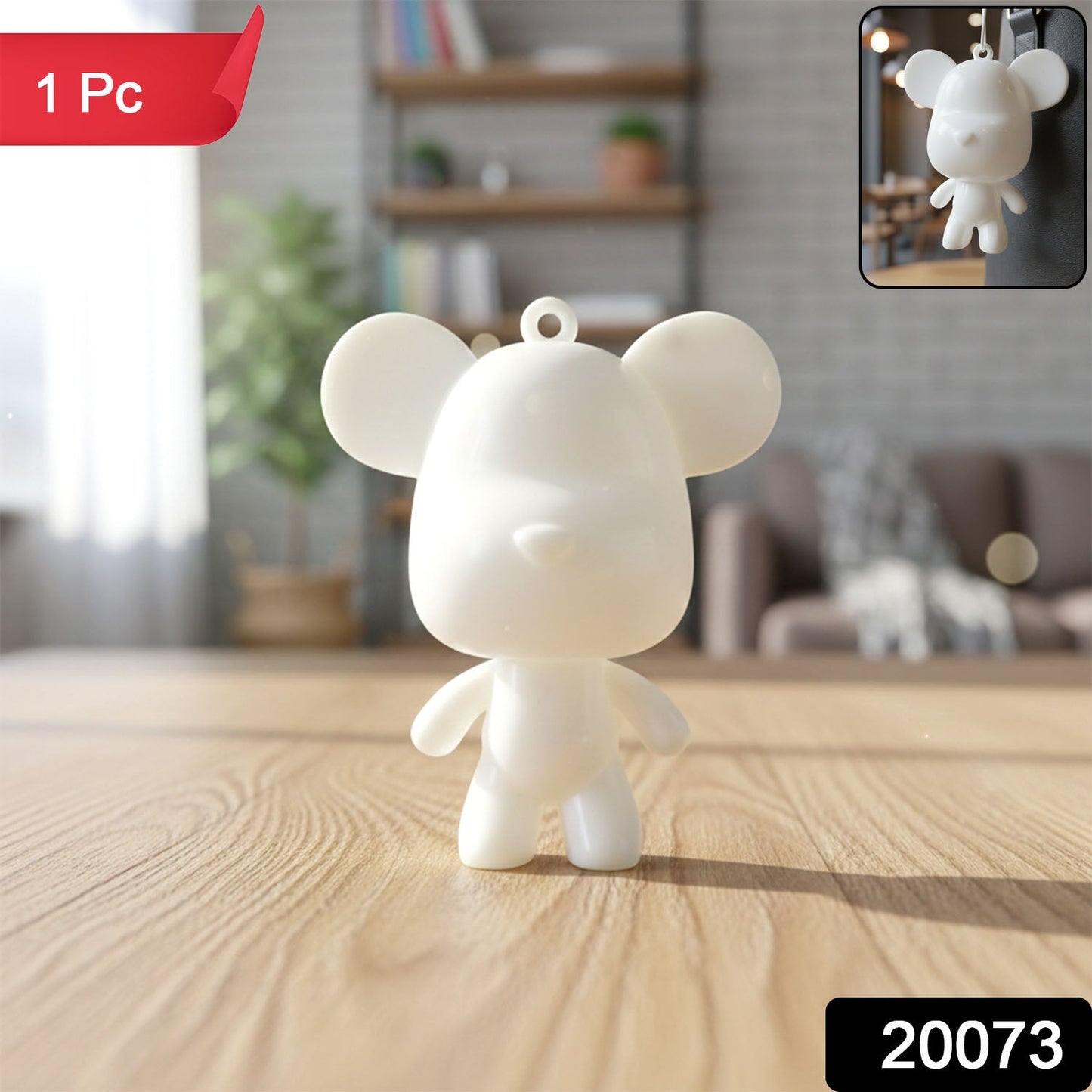 small bear keychain accessory for daily use