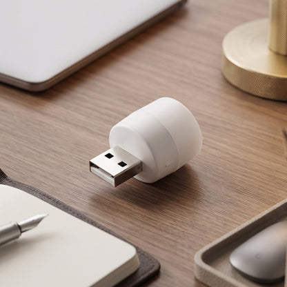 Yellow USB LED LAMP Night Light, Plug Small Led Nightlight  (1 Pc)